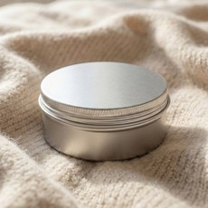 알루미늄 틴케이스 100ml 실버 캔들 용기 재료 향초, 1개
