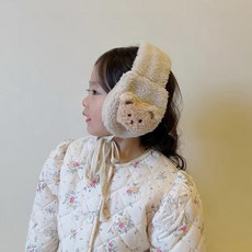 블랙체리 아동용 방한 귀마개&목도리