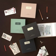 아이코닉 모멘트 티켓북 앨범, 03 Ash brown, 색상, 내지매수