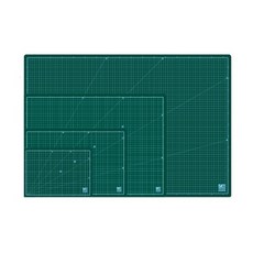삼광문구 윈스타 커팅매트 A4 녹색데스크매트 책상고무매트300x215