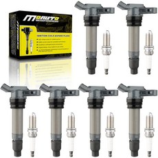 MOAUTO 점화 코일 팩 UF594 GN10588 6개 및 이리듐 스파크 플러그 6개 세트 랜드로버 LR2 볼보 S60 S80 V70 XC60 XC70 XC90 3.0L 3, MOAUTO 점화 코일 팩 UF594 GN10588 6, 1개