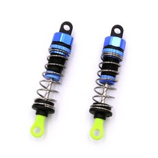 臺灣熱銷 12428遙控車配件主闆舵機差速器齒輪轉嚮杯電機螺絲狗骨車殼, 螢光黃 0016前避震, 1個