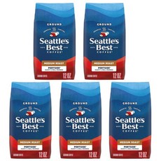 시애틀스 베스트 포트사이트 블렌드 미디엄 로스트 분쇄커피 340g, 5개, 핸드드립(중간)