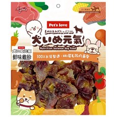 Pets Love 元氣狗零食 雞肉寵物零食, 1個, 元氣狗零食-C713鮮味雞胗165g