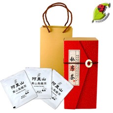 【龍源茶品】紅瓦禪風茗山頭三角立體茶包禮盒-12包x3g/袋 杉林溪 阿里山 梨山 凍頂烏龍, 1個, 阿里山三角茶包