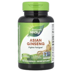 네이처스웨이 아시아 인삼 Asian Ginseng 1120mg 베지캡슐 100정, 100개입, 1개