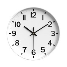 3S리빙 무소음 벽시계 30cm, 퀴에트 로쏘30 올화이트