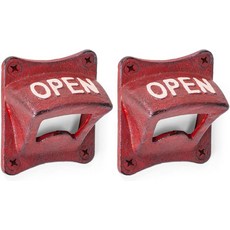 애보트 컬렉션 앤티크 레드 스퀘어 오픈 월 오프너 - 주철2.5인치 SQ, 2_2.5 inches SQ