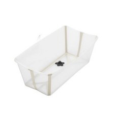 Stokke Flexi Bath 折疊式浴盆 (感溫水塞), 奶油杏 XL, 1個