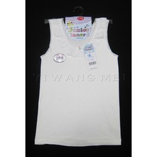 一王美 可愛女童背心 小可愛 半截式背心 學生內衣 女童 居家長版背心 幼兒內搭 國中小 台灣製造