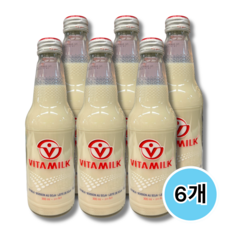 태국 비타밀크 두유 병음료 영양 간식 300ml, 6개