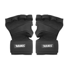 AOLIKES 헬스장갑 MG-1189 (양손세트) 손목보호 헬스 스포츠 운동, 블랙(2개 1세트)