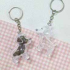 반려동물털보관 키홀더 캡슐키링 인형형