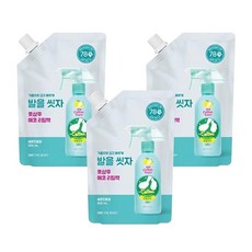 온더바디 발을씻자 코튼풋샴푸 리필 레몬향 500ml x 3개, 1개입