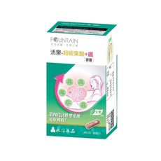 活泉 超級葉酸+鐵 90粒膠囊, 1個