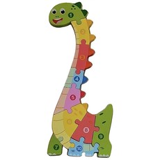 玩具先生 木製3D立體拼圖 動物交通工具身體結構 啟蒙益智玩具, 多色, 10