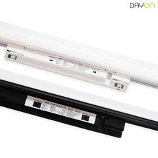 데이온 LED T라인 레일등 600 900 1200mm 각도조절형 3CCT 3색변환 밝기조절 플리커프리 DC, 1개, 백색바디/900mm40W