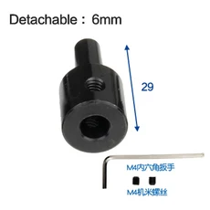 마이크로 0.3-4mm Jt0 드릴 척 테이퍼 장착 JTO 연결로드 2.3mm/3.17mm/4mm/5mm/6mm/8mm 샤프트 커플 링, 01 Detachable 6mm, 1개