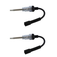 ABN 인라인 점화 플러그 테스터 및 코일 테스터 도구 2팩 - 자동차 오토바이 잔디 깎는 기계 및 소형 엔진용 스트레이트 부트 인라인 점화 스파크 테스터, 2 pack