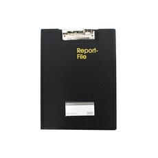 레포트 화일 고급 고주파 A4 덮개형 블랙 PVC, 1개