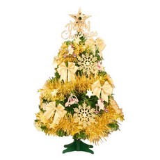 MODACore 摩達客 2尺(60cm) 精緻裝飾綠色聖誕樹全套飾品組, 雙金系