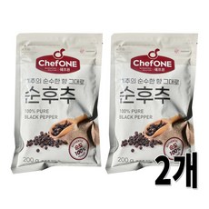 대상 쉐프원 순후추, 2개, 200g
