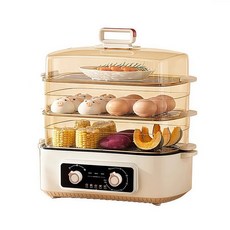 대용량 멀티쿠커 3단 전기찜기 48L, 녹색