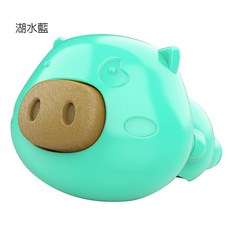 豬鼻子狗舔食磨牙玩具 互動餵食 緩解焦慮 附磨牙餅乾, 湖水藍, 詳見包裝