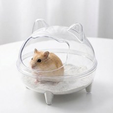 유즈펫 소동물 햄스터 목욕통 은신처 하우스, 1개, 곰돌이형