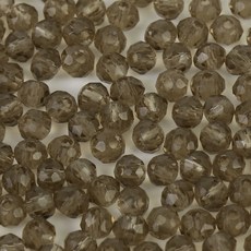 크리스탈 유리 론델컷 론델비즈 2mm 투명, 1세트, F0203. 블랙