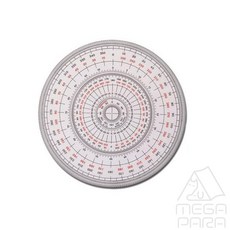 도하름 전원분도기 360도 18CM 제도용자