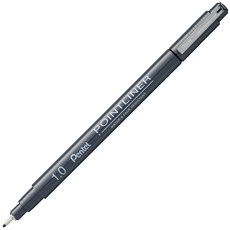 펜텔아츠 포인트 라이너 수성 밀리펜 1.0mm, 블랙, 1개