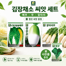 수누피팜 다농 김장4종세트 배추 무 알타리 청갓 가을씨앗종자 각1개, 1개