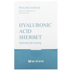 Mizon 필링 스크럽 히알루론산 셔벗 40팩 각(7.0oz) Mizon (미즈온), 40개, 207ml