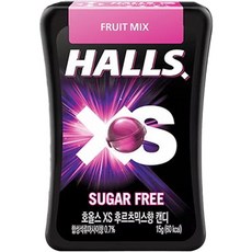 호올스 XS 후르츠 믹스향 캔디, 15g, 4개