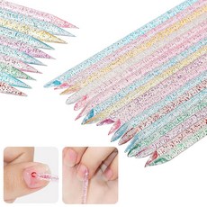 네일 도트 스틱 네일 아트 도구 약 50개 세트 양쪽 끝 큐티클 푸셔 다기능 도트펜 네일용 스틱 큐티클 푸셔 큐티클 관리 이크 네일 도구 네일 살롱 홈 DIY용 패셔너블한 크리스탈