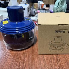 全自動家用電動水果削皮器, 藍色 中文, 1個