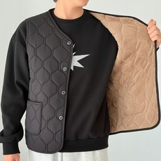 프라임스톤 남성 기모 경량 패딩 조끼