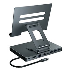 1 도킹 스테이션 노트북 스탠드 알루미늄 다중 포트 USB3.0 스탠드 USB C, 9 in 1