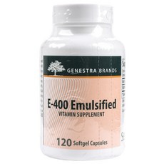 GENESTRA BRANDS 維生素E-400 Emersulfide軟膠囊, 120顆, 1罐