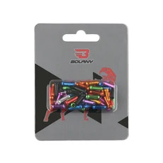 50 개/몫 자전거 브레이크 케이블 엔드 커버 기어 시프터 내부 스레드 압착 뒷 변속기 캡, 02 mixed colour (50pcs)