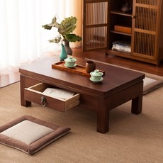 원목 다과상 티테이블 복고풍 다도 미니밥상 소반, 차림새, 50x40x30 월넛