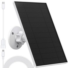 SANKABA유피 카메라용 태양광 패널 유피 E용 6W 2C/2C Pro 2/2Pro E20/E40 Solo SoloCam SpotlightIP65 마이크로 USB 커넥터 및, Black, 블랙