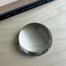 투명 독서문진 원형 유리오브제 책누름 종이고정 필사템 65mm 피요 아틀리에