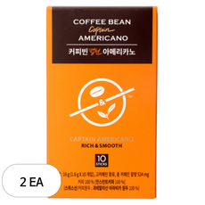 커피빈 캡틴 아메리카노 원두커피믹스, 1.6g, 10개입, 2개