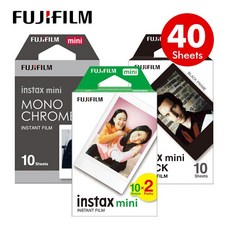 후지 필름 인스탁스 미니 11 인스턴트 카메라 7 8 9 25 40 70 90 로모 링크 인화지 3 인치 흰색 매, [03] White20black10BW10, 1개