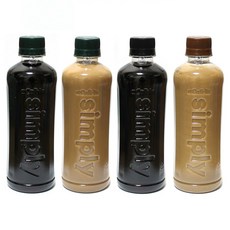 아카페라 심플리 디카페인 아메리카노 400ml 1개 디카페인 로어슈거라떼 400ml 1개 아메리카노 400ml 1개 로어슈거라떼 400ml 1개 1600ml 1세트, 1.6L