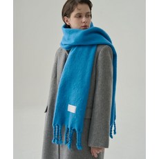 DRAWFIT WOMEN 볼드 노티드 롱 머플러 [FRENCH BLUE]
