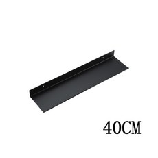 쿠쿠스토어 욕실 선반 벽 샤워 수납 랙 화장품 정리함 알루미늄 합금 샴푸 액세서리, 08 Black 40cm