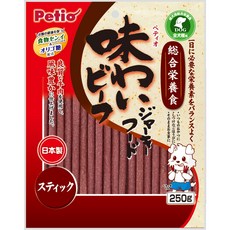 Petio 雞肉鬆脆條狀零食 綜合營養食, 1個, Petio美味牛肉條(長)250g, 250g, 牛肉, 長